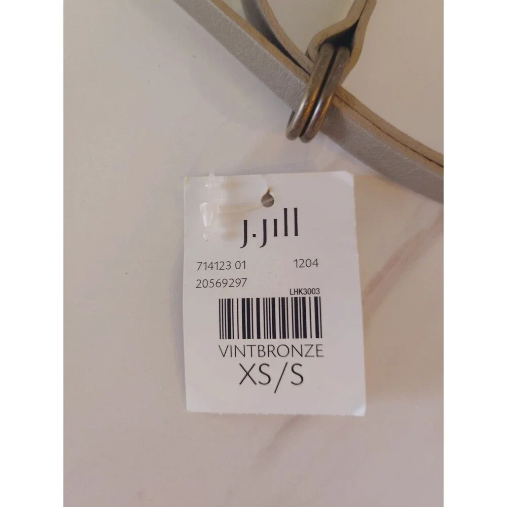 NWT J.Jill VintBronze Leather Wrap Belt XS/S 78